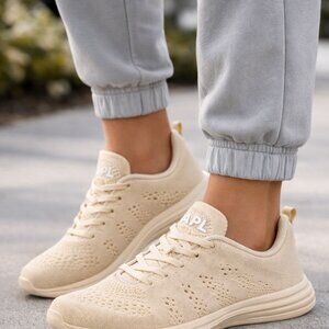 NWB APL TechLoom Pro Classic Running Shoes Alabaster Ivory Size W 6.5